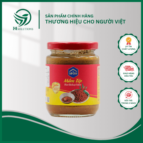 Mắm tép thuỷ tinh Lê Gia DMS 280 ml