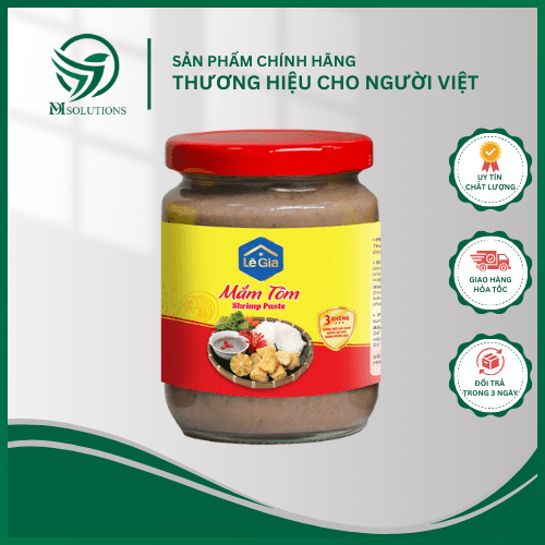 Mắm tôm thuỷ tinh Lê Gia DMS 280 ml